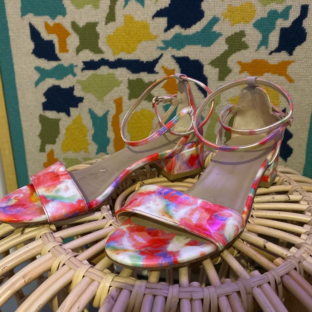 Stuart Weitzman Sandals Block Heel Sandals Shoes